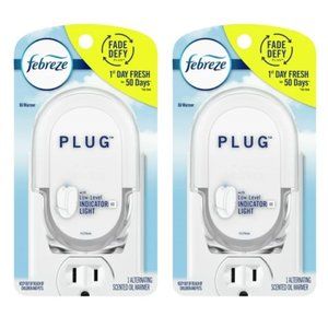 Febreze PLUG Air Freshener with Fade Defy, Plug Only, Set of 2